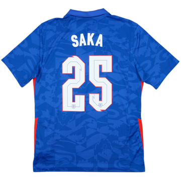 2020-21 England Away Shirt Saka #25
