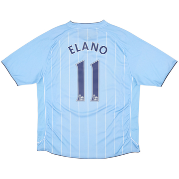 2007-08 Manchester City Home Shirt Elano #11 - 7/10 - (XL)
