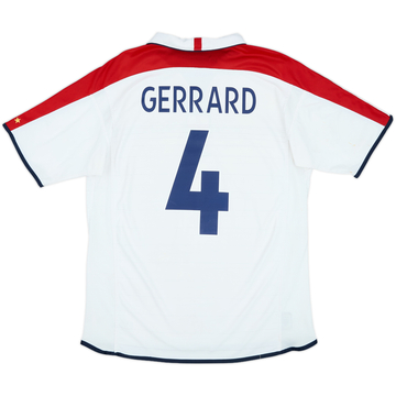 2003-05 England Home Shirt Gerrard #4 - 5/10 - (L)
