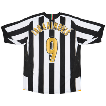 2005-06 Juventus Home Shirt Ibrahimovic #9 - 5/10 - (L)