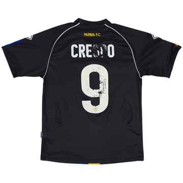 2011-12 Parma Signed Away Shirt Crespo #9 - 4/10 - (M)