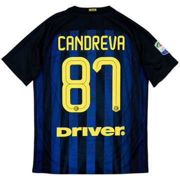 2016-17 Inter Milan Home Shirt Candreva #87 - 6/10 - (M)
