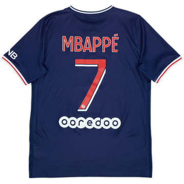 2020-21 Paris Saint-Germain Home Shirt Mbappe #7 - 5/10 - (XL.Boys)