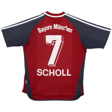 2001-02 Bayern Munich Home Shirt Scholl #7 - 5/10 - (L.Boys)