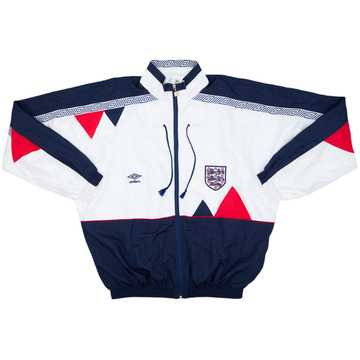 1990-92 England Umbro Track Jacket - 8/10 - (XL)