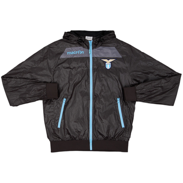 2014-15 Lazio Macron Hooded Track Jacket - 8/10 - (XL)