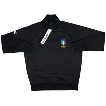 2010s Italy Diadora Referee 1/4 Zip Drill Top - 6/10 - (M)