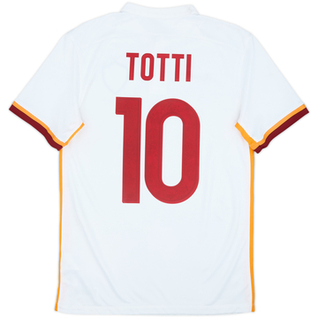 2015-16 Roma Away Shirt Totti #10 - 6/10 - (S)