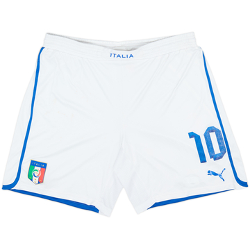 2012-13 Italy Player Issue Home Shorts #10 - 5/10 - (XL)