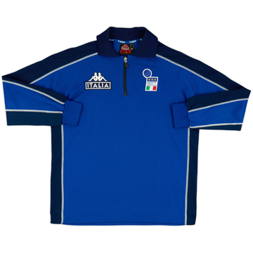 2000-01 Italy Kappa 1/4 Zip L/S Polo - 9/10 - (M)