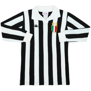 1988-89 Juventus Home L/S Shirt - 8/10 - (L.Boys)