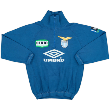 1996-97 Lazio Umbro 1/4 Zip Drill Top - 8/10 - (S.Boys)