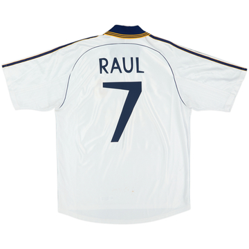 1998-00 Real Madrid Home Shirt Raul #7 - 5/10 - (L)