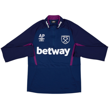 2020-21 West Ham Staff Issue Umbro 1/4 Zip Drill Top AP - 8/10 - (S)