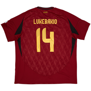 2024-25 Belgium Home Shirt Lukebakio #14 (XXL)