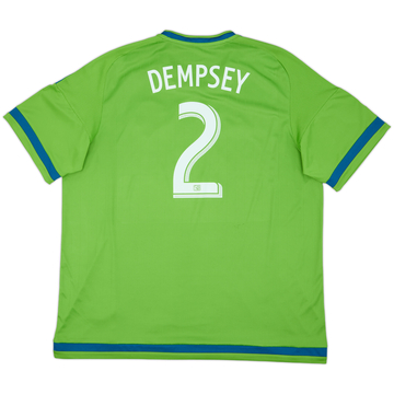 2015 Seattle Sounders Home Shirt Dempsey #2 - 8/10 - (XXL)