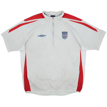 2007-08 England Umbro 1/4 Zip S/S Training Top - 6/10 - (L)
