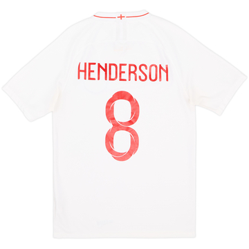 2018-19 England Home Shirt Henderson #8 - 6/10 - (S)
