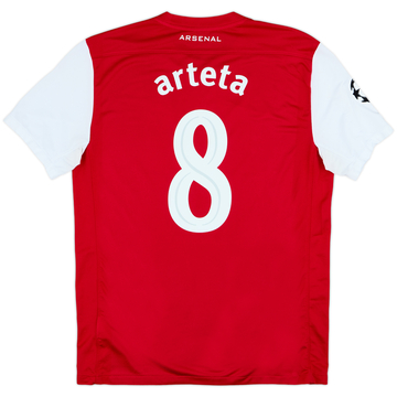 2011-12 Arsenal Home Shirt Arteta #8 - 8/10 - (L)