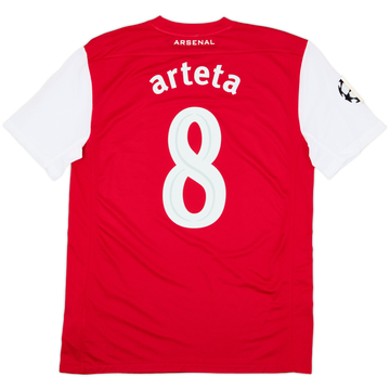 2011-12 Arsenal Home Shirt Arteta #8 - 8/10 - (M)