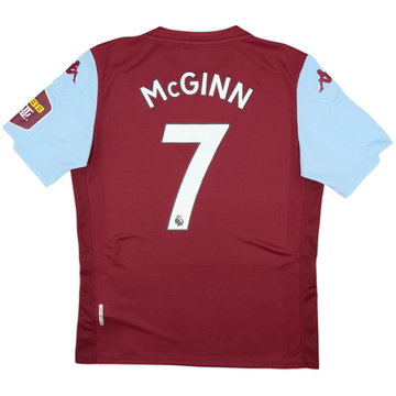 2019-20 Aston Villa Home Shirt McGinn #7 - 8/10 - (L)