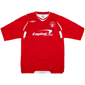 2008-09 Nottingham Forest Home L/S Shirt - 6/10 - (L)