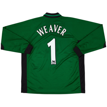 2000-01 Manchester City GK Shirt Weaver #1 - 8/10 - (L)