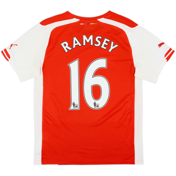 2015-16 Arsenal Home Shirt Ramsey #16 - 8/10 - (S)