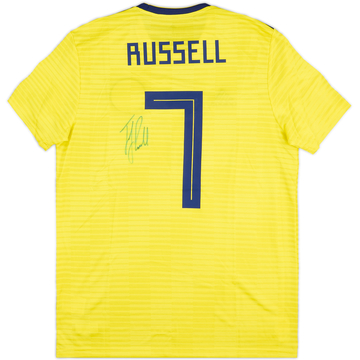 2019 Scotland Match Issue Signed Away Shirt Russell #7