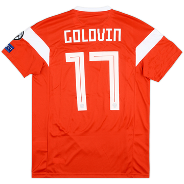 2019 Russia Match Issue Home Shirt Golovin #17