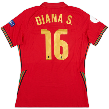 2020 Portugal Women's Match Issue Home Shirt Diana.S #16