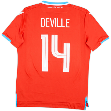2021 Luxembourg Match Issue Home Shirt Deville #14