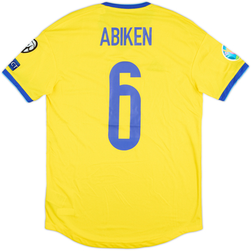 2019 Kazakhstan Match Issue Home Shirt Abiken #6