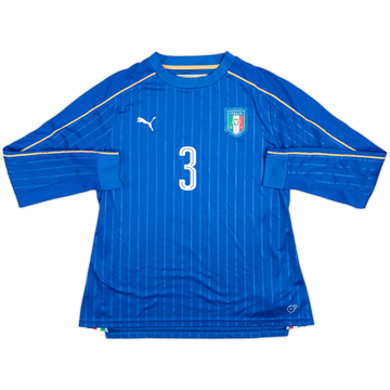 2016-17 Italy Women's Match Issue Home L/S Shirt #3