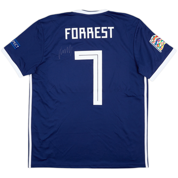 2018 Scotland Match Issue Nations League Signed Home Shirt Forrest #7