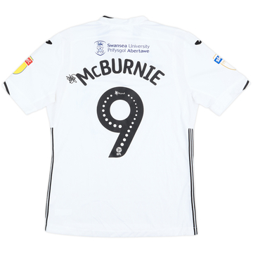 2018-19 Swansea Match Issue Home Shirt McBurnie #9