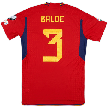 2023 Spain Match Issue Home Shirt Balde #3