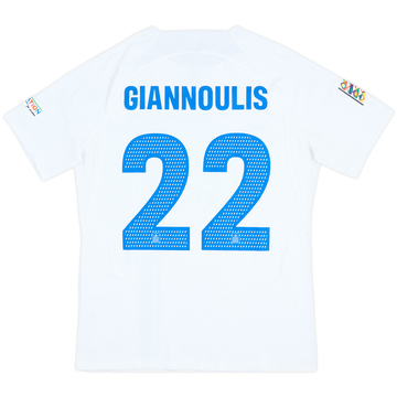 2025 Greece Match Issue Nations League Home Shirt Giannoulis #22