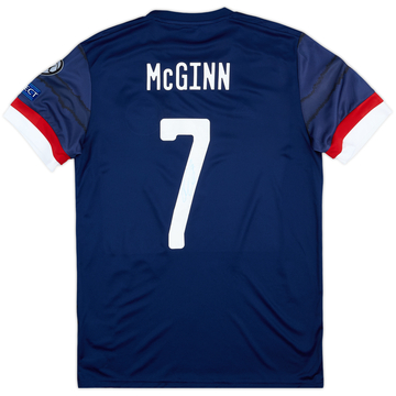 2020 Scotland Match Issue Signed Home Shirt McGinn #7