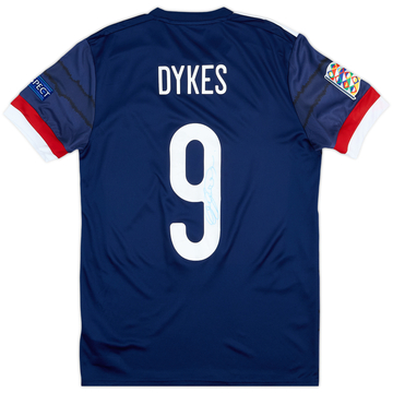 2020 Scotland Match Issue Nations League Signed Home Shirt Dykes #9