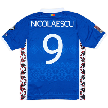2016-22 Moldova Match Issue Home Shirt Nicolaescu #9