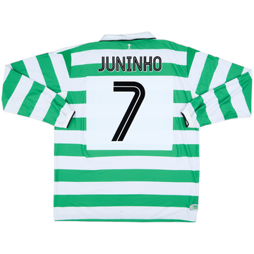 2004-05 Celtic Home L/S Shirt Juninho #7 - 8/10 - (XXL)