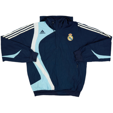 2007-08 Real Madrid adidas Hooded 1/4 Zip Training Top - 5/10 - (L)