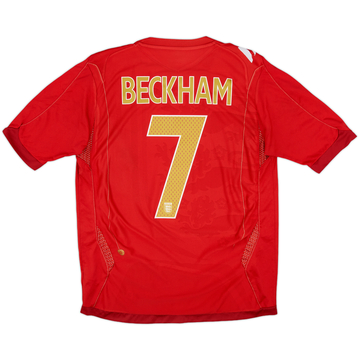 2006-08 England Away Shirt Beckham #7 - 6/10 - (M)