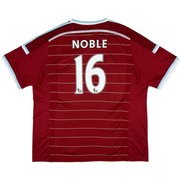 2014-15 West Ham Home Shirt Noble #16 - 8/10 - (XXL)