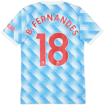 2021-22 Manchester United Away Shirt B.Fernandes #18 - 8/10 - (XS)
