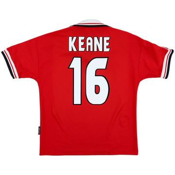 1998-00 Manchester United Home Shirt Keane #16 - 6/10 - (M)