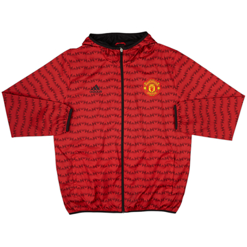 2015-16 Manchester United adidas Hooded Track Jacket - 8/10 - (L)
