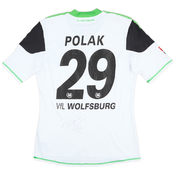 2012-13 Wolfsburg Match Issue Signed Away Shirt Polak #29