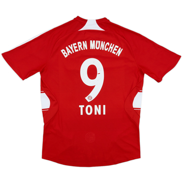 2007-08 Bayern Munich Home Shirt Toni #9 - 6/10 - (M)